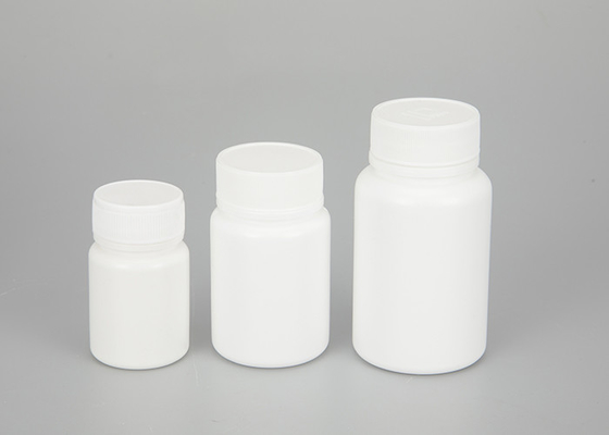 Bottiglie di plastica vuote bianche della medicina con il coperchio a vite 30ml 60ml 100ml