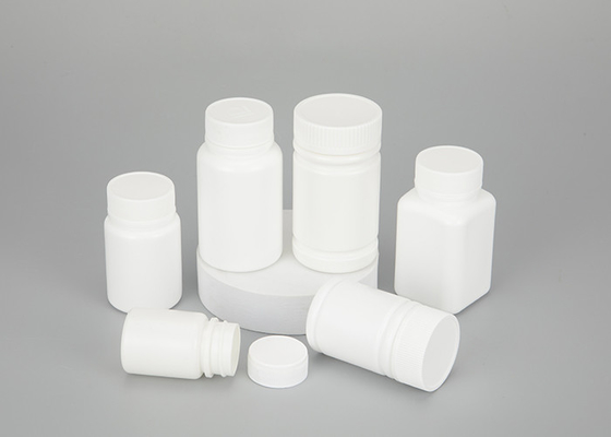 Bottiglie di pillola di plastica del coperchio a vite 60ml 120ml bianche per il prodotto chimico della medicina