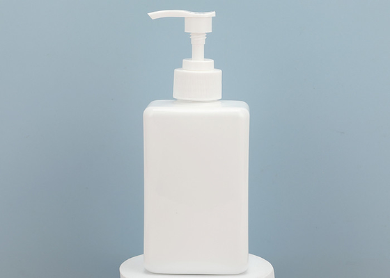 Bottiglia senz'aria della pompa dell'animale domestico della lozione del contenitore dello sciampo bianco su ordinazione di plastica di compressione 330ml