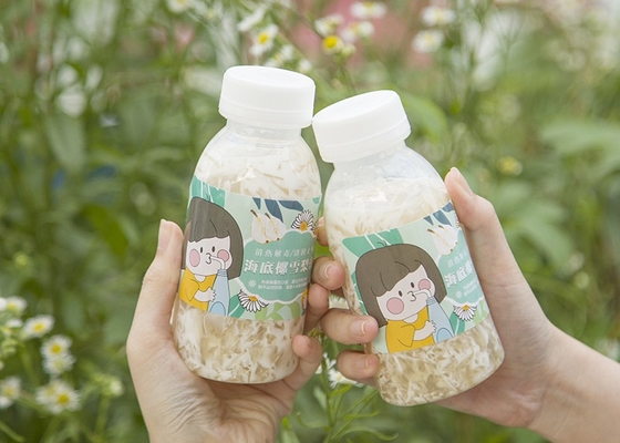 il tè del latte di soia di 400ml 14oz imbottiglia il quadrato termoresistente Juice Bottle Juicy di plastica