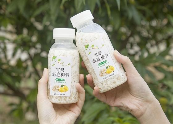 il tè del latte di soia di 400ml 14oz imbottiglia il quadrato termoresistente Juice Bottle Juicy di plastica