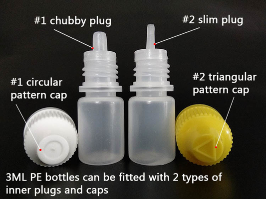 Imbuto per bottiglia di liquido LDPE E Eliquid Applicatore Spremere Flacone con punta sottile