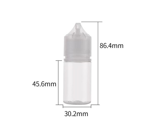 Flacone contagocce V3 corto da 30 ml con flaconi eliquidi al sapore di PET con tappo CRC