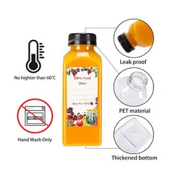 60ml Bottiglia Quadrata di Succo Bottella Quadrata Bottella Con Capo Multicolore