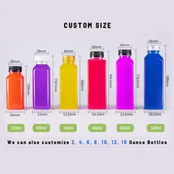Stampa personalizzata di bottiglie di acqua potabile in plastica in PET da 500 ml per succhi e bevande