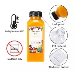 Stampa personalizzata di bottiglie di acqua potabile in plastica in PET da 500 ml per succhi e bevande