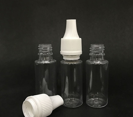 Bottiglia per gocciolante da 10 ml (Nero trasparente) RIUSSABILE, tappo a prova di bambino