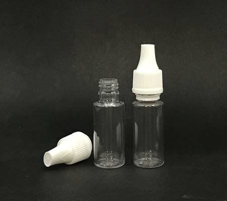 Bottiglia per gocciolante da 10 ml (Nero trasparente) RIUSSABILE, tappo a prova di bambino