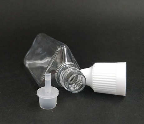 Bottiglia di plastica PET a forma triangolare da 30 ml con punta di gocciolante