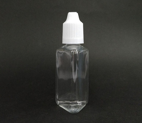 Bottiglia di plastica PET a forma triangolare da 30 ml con punta di gocciolante