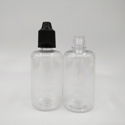 Materiale PET da 50 ml con tappo in PP Bottiglie di plastica per goccioline