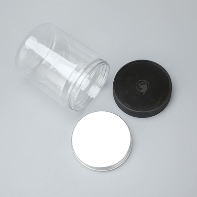 Contenitori per barattoli di plastica di stampa su misura di 65 mm di diametro e materiale di lunga durata