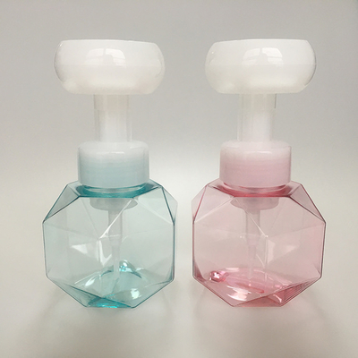 Bottiglia bianca da 50 ml con logo stampato per la superficie della mano