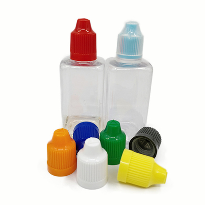 Bottiglie di plastica da 50 ml Materiale PET Bottiglie quadrate