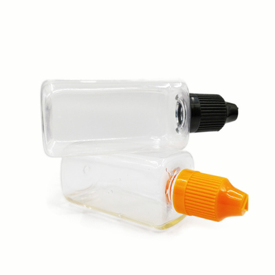 Bottiglie di plastica da 50 ml Materiale PET Bottiglie quadrate