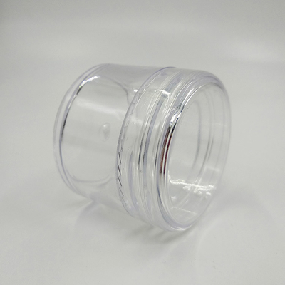 Mini Plastica Trasparente PS Crema per Occhi e Viso Vaso Cosmetico Imballaggio 3g 5g 10g 15g 20g Piccoli Barattoli di Plastica Con Capo Colorato