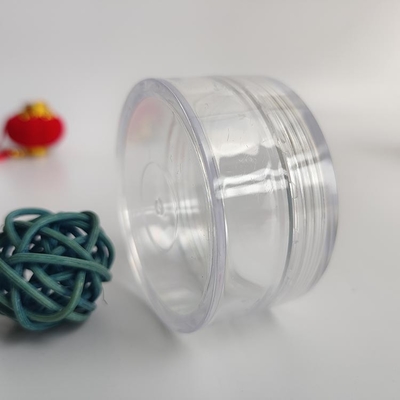 Vaso di plastica cosmetica ad alta qualità con guarnizione sensibile alla pressione e stampa personalizzata