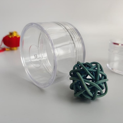 Vaso cosmetico in plastica a superficie liscia con logo personalizzato e guarnizione sensibile alla pressione