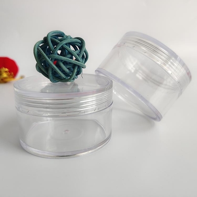 Vaso cosmetico in plastica a superficie liscia con logo personalizzato e guarnizione sensibile alla pressione