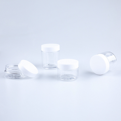 Barattoli cosmetici in plastica trasparente per lo stoccaggio di alimenti e cosmetici