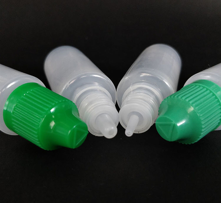 Bottiglie di plastica per goccioline con superficie liscia
