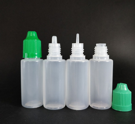 Bottiglie di plastica per goccioline con superficie liscia