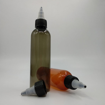 Stampa personalizzata di piccole bottiglie di plastica da 70 ml con tappi a vite