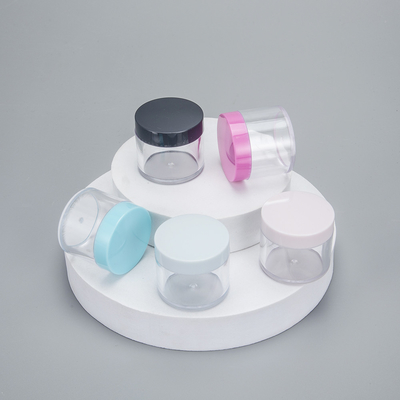 Contenitore vuoto di crema per il viso in plastica 5g 10g 15g 20g vasetto cosmetico con coperchio colorato