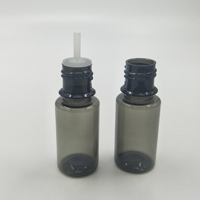 10 ml di bottiglie di plastica trasparenti per animali domestici con tappo bianco/nero anti-manipolazione