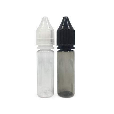 Bottiglie di plastica in PET da 15 ml per succo di olio essenziale con sigillante del tappo della bottiglia