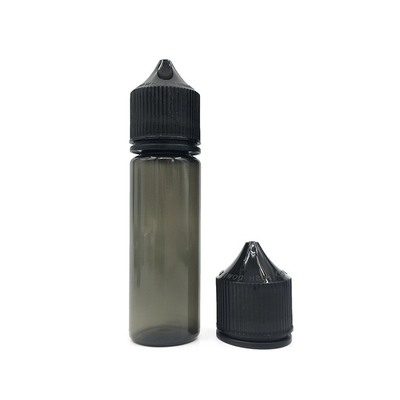 Bottiglia per gocciolante in PET liquido compressibile da 50 ml con coperchio/capo nero o bianco
