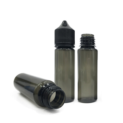 Bottiglia per gocciolante in PET liquido compressibile da 50 ml con coperchio/capo nero o bianco