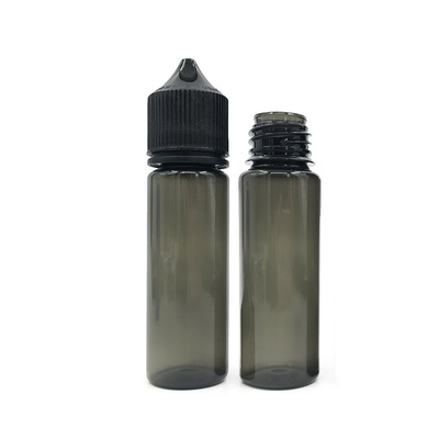 Bottiglia per gocciolante in PET liquido compressibile da 50 ml con coperchio/capo nero o bianco