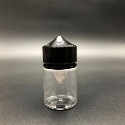 60 ml Squat / Slenderness PET Plastic Squeeze Dropper Liquid Use Bottle With Child Tamper Proof Lid
