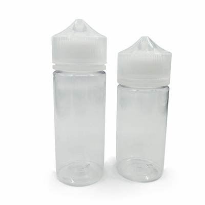 Bottiglia per gocciolante d'olio di 120 ml trasparente con gocciolante nero/bianco a prova di manomissione
