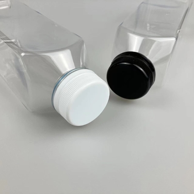 60 ml 120 ml 250 ml 350 ml 500 ml Bottiglia Quadrata di Succo di Frutta Con Capo Nero