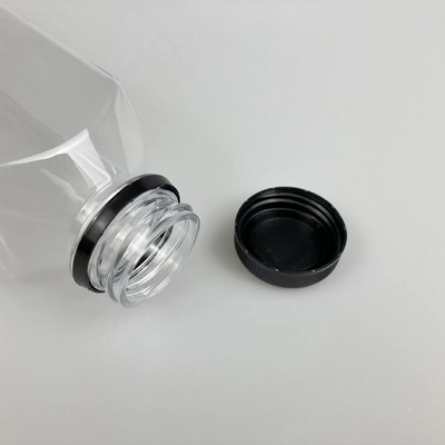 60 ml 120 ml 250 ml 350 ml 500 ml Bottiglia Quadrata di Succo di Frutta Con Capo Nero