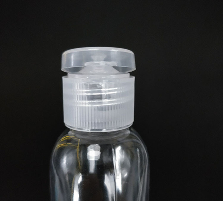 Esemplare gratuito Bottiglia di plastica PET trasparente con tappo a piega Bottiglia vuota con tappo a piega Bottiglia di crema con tappo a piega con fornitura di fabbrica