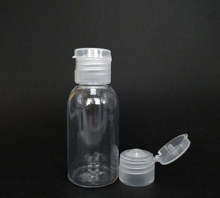 Esemplare gratuito Bottiglia di plastica PET trasparente con tappo a piega Bottiglia vuota con tappo a piega Bottiglia di crema con tappo a piega con fornitura di fabbrica