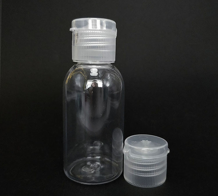 Esemplare gratuito Bottiglia di plastica PET trasparente con tappo a piega Bottiglia vuota con tappo a piega Bottiglia di crema con tappo a piega con fornitura di fabbrica