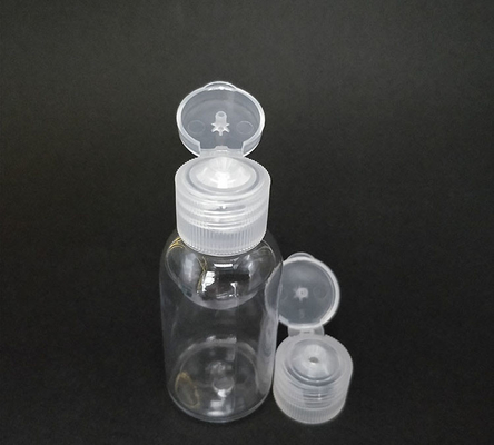 Esemplare gratuito Bottiglia di plastica PET trasparente con tappo a piega Bottiglia vuota con tappo a piega Bottiglia di crema con tappo a piega con fornitura di fabbrica