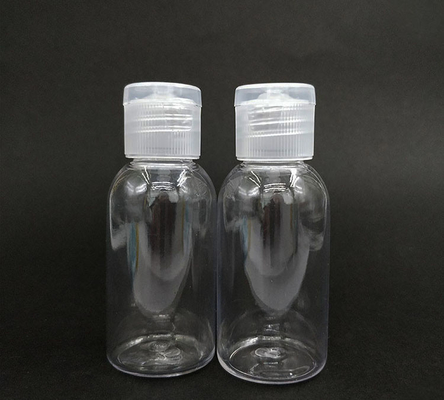 Esemplare gratuito Bottiglia di plastica PET trasparente con tappo a piega Bottiglia vuota con tappo a piega Bottiglia di crema con tappo a piega con fornitura di fabbrica