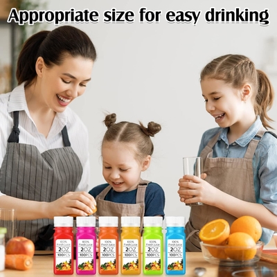 4oz 120ml bottiglia di succo di zenzero succo di barbabietola bottiglie vuote quadrate bottiglia di succo di plastica