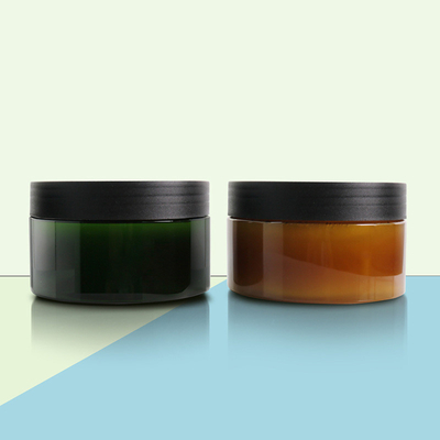 Contenitori di contenitori di plastica trasparente con confezione in cartone di carta di capacità da 2 oz a 8 oz