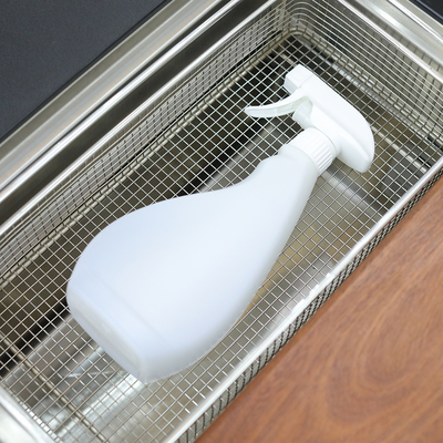 Bottiglie di smog di 200 ml di plastica chiara e cilindro vuoto con logo personalizzato