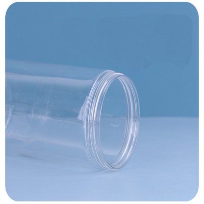 Contenitori di barattoli di plastica trasparenti personalizzati Capo di tenuta in alluminio Sigillo sensibile alla pressione