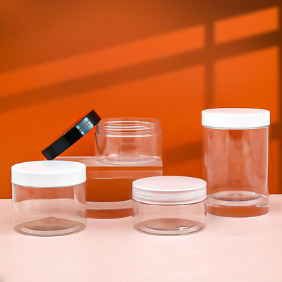 Contenitore di plastica trasparente da 280 ml Bottiglia cosmetica con coperchio