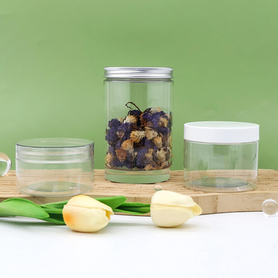 Contenitore di plastica trasparente da 280 ml Bottiglia cosmetica con coperchio
