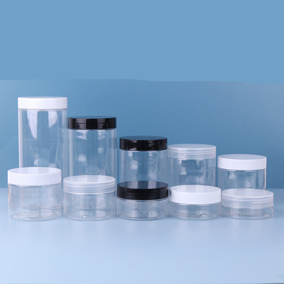 Contenitore di plastica trasparente da 280 ml Bottiglia cosmetica con coperchio