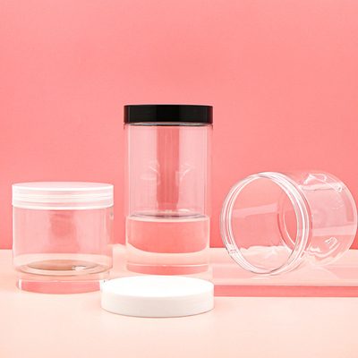 Contenitore di plastica trasparente da 280 ml Bottiglia cosmetica con coperchio